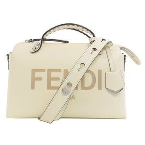 FENDI Cream Leather Bag